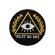 Patch thermocollant/velcro brodé Massonic Eye Trust No One