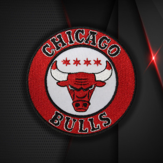 Chicago Bulls NBA Team besticktes Bügelbild / Klett-Aufnäher