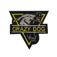Patch brodé à coudre/à repasser avec logo Crazy Dog