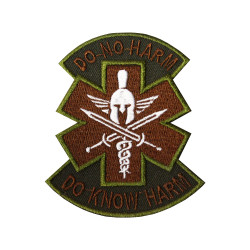 Emblème Spartans Airsoft Do Know Harm Patch thermocollant/velcro brodé