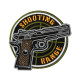 Airsoft Shooting Range Gun Embroidered Iron-on / Velcro Patch