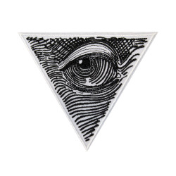 All Seeing Eye Masonic Symbol Embroidered Iron-on / Velcro Patch