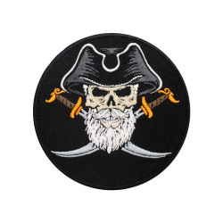 Pirates of the Caribbean Emblem Embroidered Iron-on / Velcro Patch
