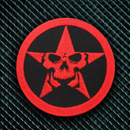 Patch thermocollant / velcro brodé militaire Skull Shield