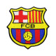 Football Club Barcelona FCB besticktes Bügelbild / Klett-Aufnäher