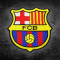 Football Club Barcelona FCB besticktes Bügelbild / Klett-Aufnäher