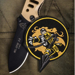 Mortal Kombat Scorpion Emblem Embroidered game Iron-on/Velcro patch 2