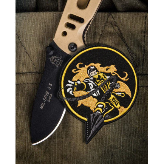 Mortal Kombat Scorpion Emblem Jeu brodé Patch thermocollant / Velcro 2