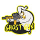 Parche de manga de velcro / termoadhesivo bordado Ghostbusters con el logotipo de Ghost Gun