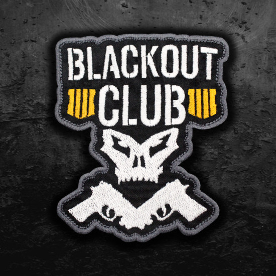 Call of Duty Blackout Club 3 Embroidered Iron-on / Velcro Patch