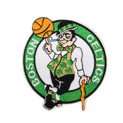 Parche termoadhesivo / con velcro en la manga con Embem de la NBA de los Boston Celtics
