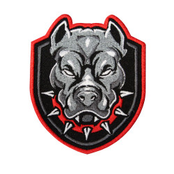 Pitbull Army Forces Logo Embroidered Iron-on / Velcro Patch