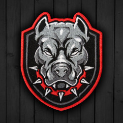 Pitbull Army Forces Logo Embroidered Iron-on / Velcro Patch