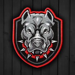 Logo Pitbull Army Forces ricamato termoadesivo/toppa in velcro