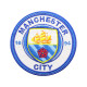 Patch thermocollant/velcro brodé avec logo de l'équipe de football de Manchester City