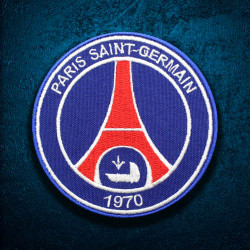 Patch thermocollant/velcro brodé avec logo de l'équipe de football du Paris Saint-Germain PSG