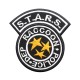 Parche de manga de velcro / termoadhesivo bordado del departamento de policía de STARS Raccoon