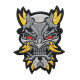 Japanese Demon Oni Embroidered Iron-on / Velcro Sleeve Patch