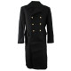 Warm Winter military coat Navy Fleet Soviet army Naval genuine woolen long black Overcoat