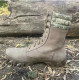 Bottes en cuir beige "Sprint-2" Chaussures ukrainiennes pixel camo Bottes de type urbain