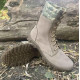 Bottes en cuir beige "Sprint-2" Chaussures ukrainiennes pixel camo Bottes de type urbain