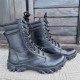 Ukrainian army type Tactical boots "Sprint" Black leather military boots Combat footwear