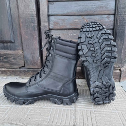 Tipo di esercito ucraino Stivali tattici "Sprint" Stivali militari in pelle nera Calzature da combattimento