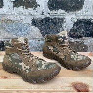 Urban-type Tactical boots "Coyote" Ukrainian army military boots Nubuck leather combat footwear