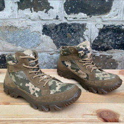 Bottes tactiques de type urbain "Coyote" Bottes militaires de l'armée ukrainienne Chaussures de combat en cuir nubuck