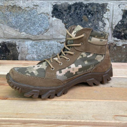 Urban-type Tactical boots "Coyote" Ukrainian army military boots Nubuck leather combat footwear