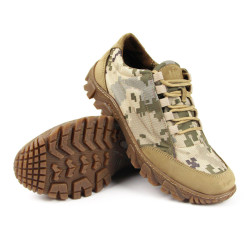 Ukrainian Urban-type sneakers "Ultra" Military pixel camo footwear Combat beige boots