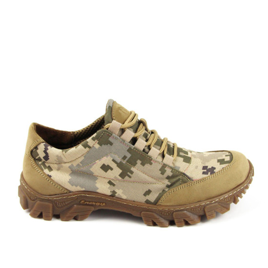 Ukrainian Urban-type sneakers "Ultra" Military pixel camo footwear Combat beige boots