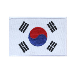 Patch ricamata con bandiera del paese della Corea del Sud