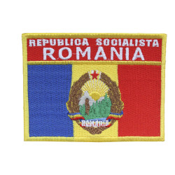 Patch cousu brodé drapeau pays Roumanie