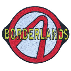 Borderlandsロゴ縫い付けパッチゲーミングフックとループ刺繡アイアンオンパッチギフト