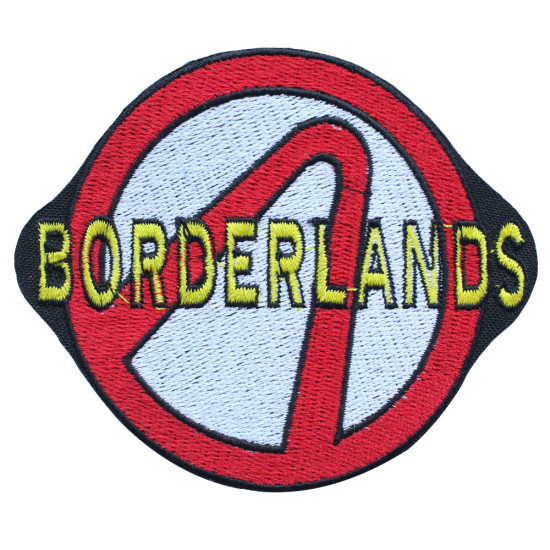 Borderlands logo Sew-on patch Gaming Hook and loop embroidery Iron-on patch gift