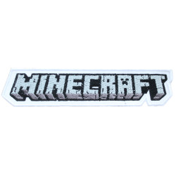 Minecraft parche bordado Sew-on Minecraft logo bordado Gancho y bucle parche de juego Iron-on patch regalo para niños