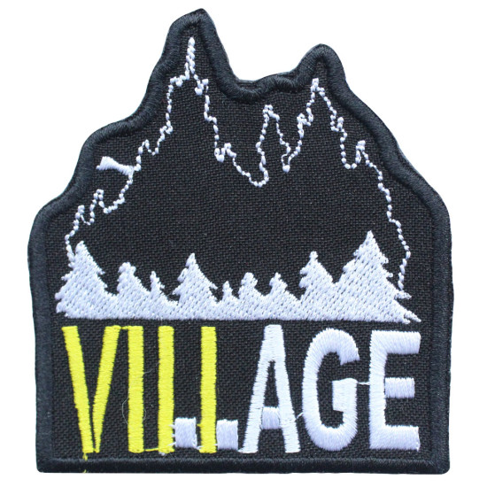 Resident evil Sew-on patch RE: Village Iron-on embroidered logo Hook and loop gift embroidery