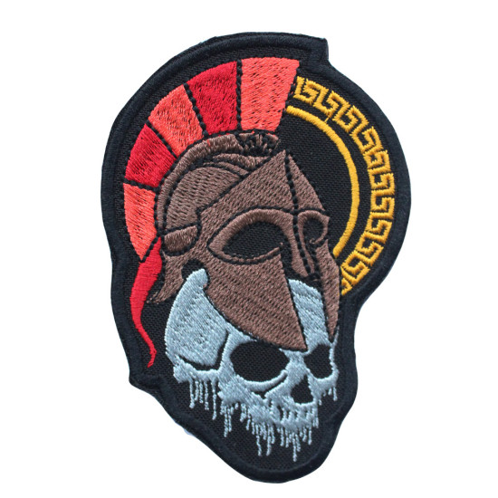 Roman Legion commander embroidered patch Skull Iron-on gift patch Airsoft embroidery
