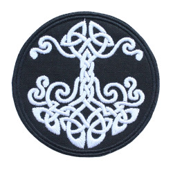 Parche de Mjolnir Martillo de Thor Coser bordado Parche de hierro para chaqueta Parche de regalo