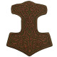 Mjolnir Thors Hammer Jacket Patch gestickt