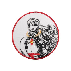 Griffith Aufnäher zum Aufbügeln Anime-Stickerei Berserker Haken- und Schlaufe-Aufnäher Manga Band of the Hawk bestickter Aufnäher God Hand Eclipse Geschenk