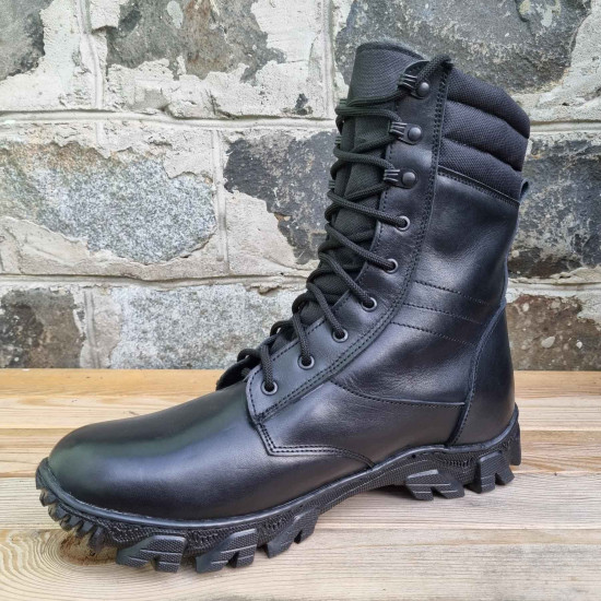 Military tactical boots Proffesional Ukrainian Army "Sprint" black winter high boots Combat gift for men