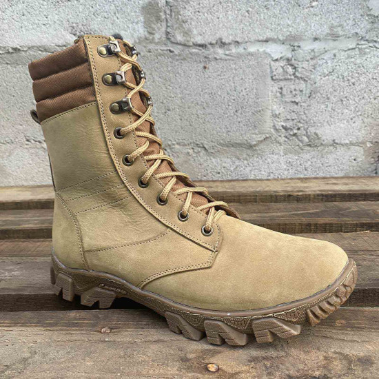 Sprint beige-1 hohe Winterstiefel Ukrainische Armee taktische Stiefel Urbane Schuhe moderne Nubuk-Kampfstiefel