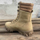 Sprint beige-1 winter high boots Ukrainian army tactical boots Urban footwear modern Nubuck combat boots