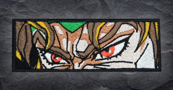 ディオ・ブランドー スリーブパッチ 面ファスナー アニメ刺繍