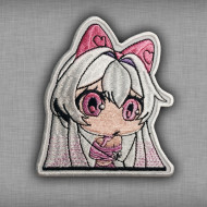 Sew-on Hentai patch Kawaii girl embroidered Iron-on erotic patch Anime gift embroidery Sleeve Bondage girl Hook and loop BDSM patch