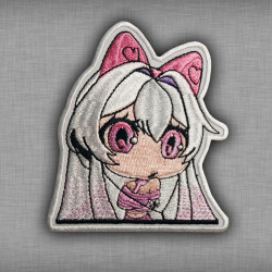 Patch Hentai à coudre Kawaii fille brodé patch érotique thermocollant Anime cadeau broderie manche Bondage fille crochet et boucle patch BDSM