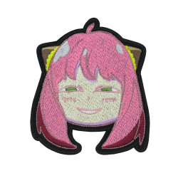 Patch ricamata Anya Spy x regalo per la famiglia Regalo di toppa personalizzato Iron-on Anime per bambini Spy kid ricamo Spy family Anime Patch con gancio e anello