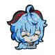 Toppa ricamata Ganyu Genshin Impact Ricamo termoadesivo Regalo di gioco MiHoYo Toppa manica Anime con gancio e anello
